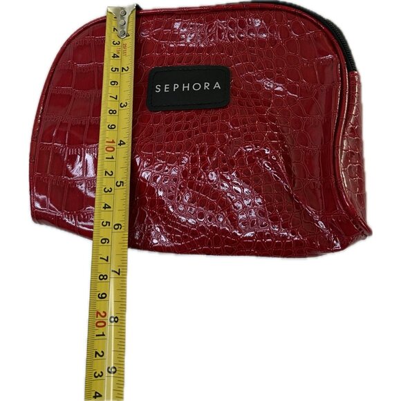 Sephora Cosmetic Bag Red 8”x6” - Picture 4 of 6